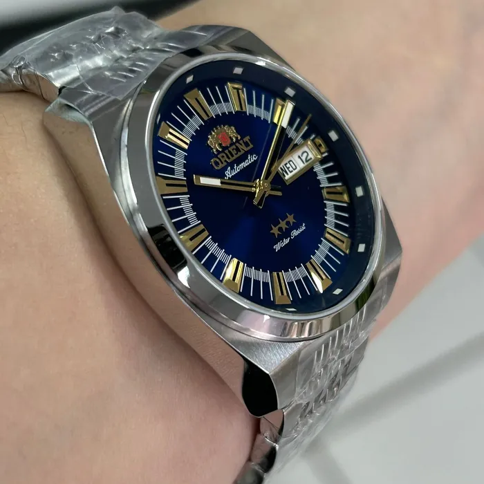 Orient 3 Estrelas Automático Heritage YN6SS018 Azul