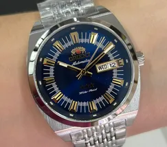 Orient 3 Estrelas Automático Heritage YN6SS018 Azul - imagem 1