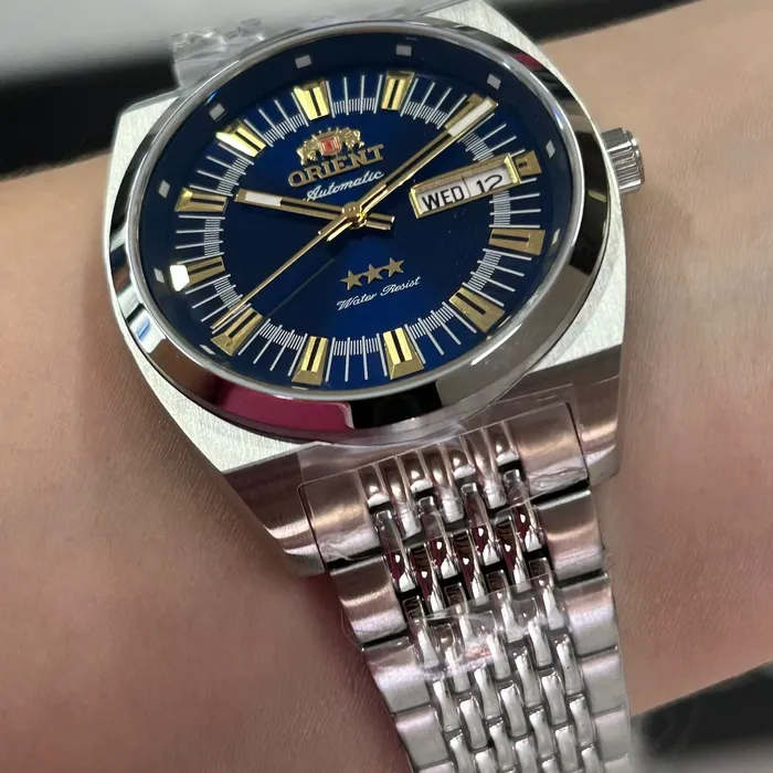 Orient 3 Estrelas Automático Heritage YN6SS018 Azul