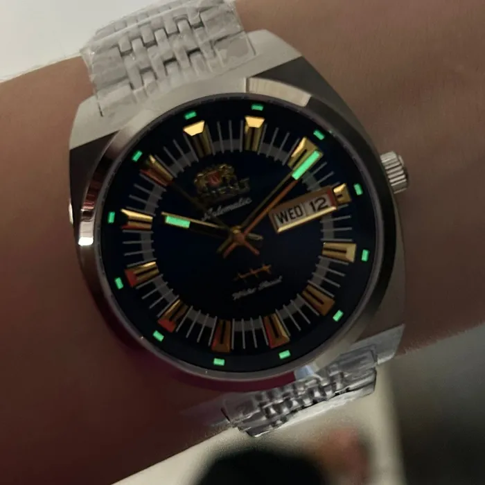 Orient 3 Estrelas Automático Heritage YN6SS018 Azul