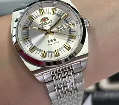 Orient 3 Estrelas Automático Heritage YN6SS018 Prata - imagem 5