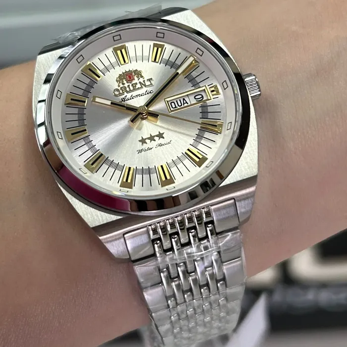 Orient 3 Estrelas Automático Heritage YN6SS018 Prata