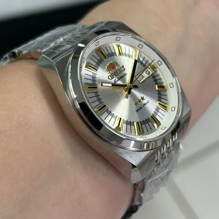 Orient 3 Estrelas Automático Heritage YN6SS018 Prata