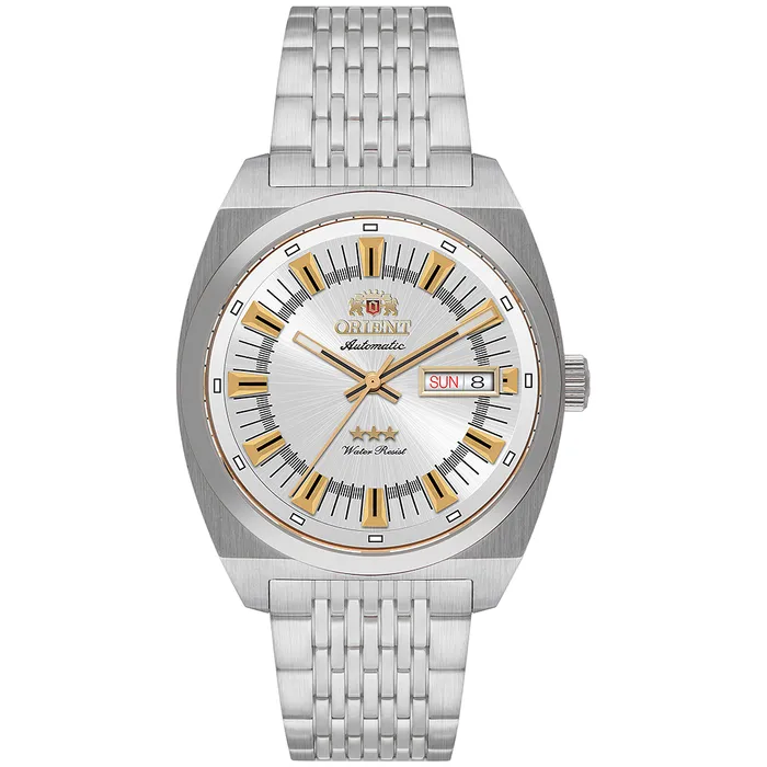 Orient 3 Estrelas Automático Heritage YN6SS018 Prata