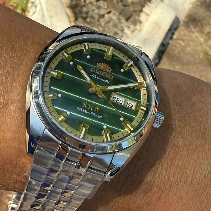 Orient 3 Estrelas Automático Heritage YN6SS019 Verde
