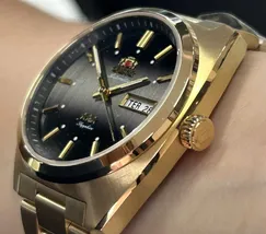 Orient 3 Estrelas Automático Heritage YN6GG001 grafite - imagem 4