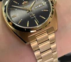 Relógio Orient Heritage 3 Estrelas YN6GG001 Dourado Safira | Taniguchi Relógios - imagem 5