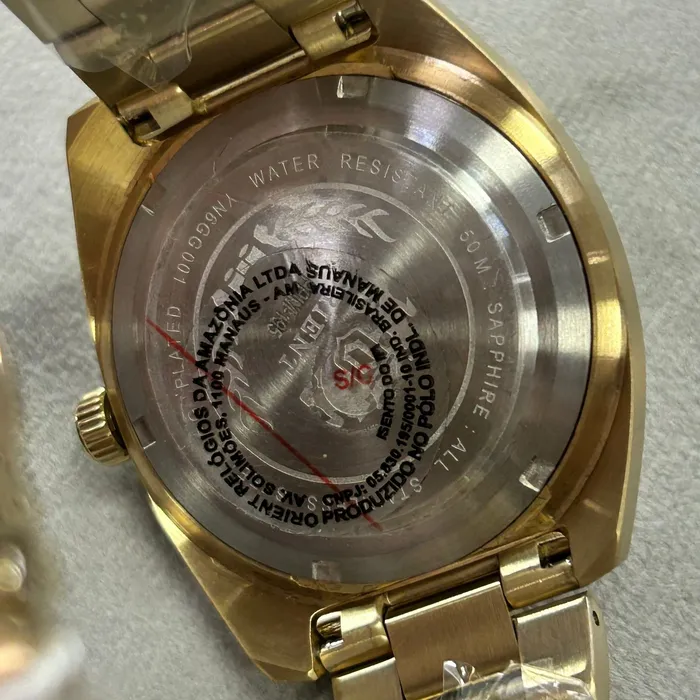 Orient 3 Estrelas Automático Heritage YN6GG001 grafite