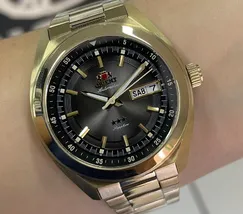 Orient 3 Estrelas Automático Heritage YN6GG002 grafite - imagem 1