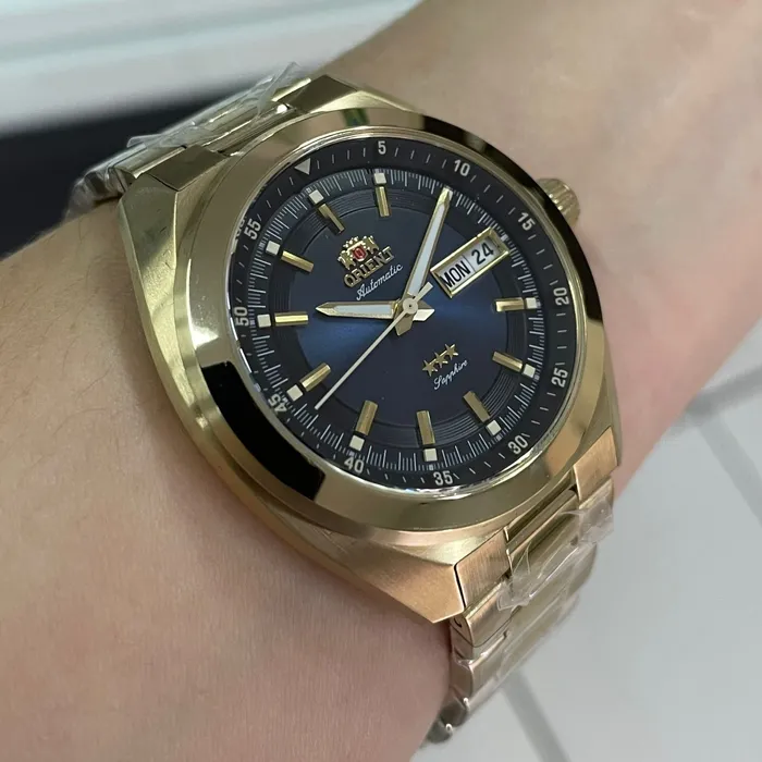 Orient 3 Estrelas Automático Heritage YN6GG002 Azul