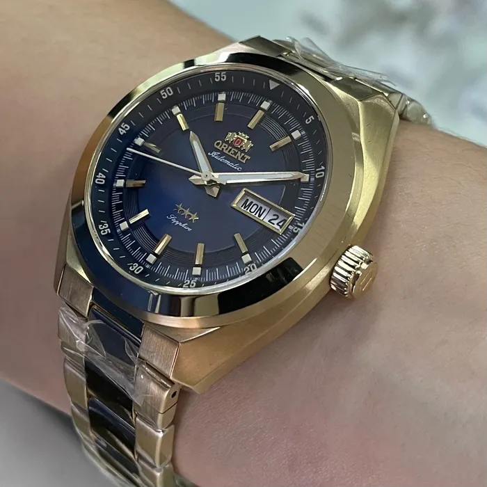 Orient 3 Estrelas Automático Heritage YN6GG002 Azul