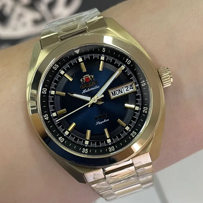 Orient 3 Estrelas Automático Heritage YN6GG002 Azul