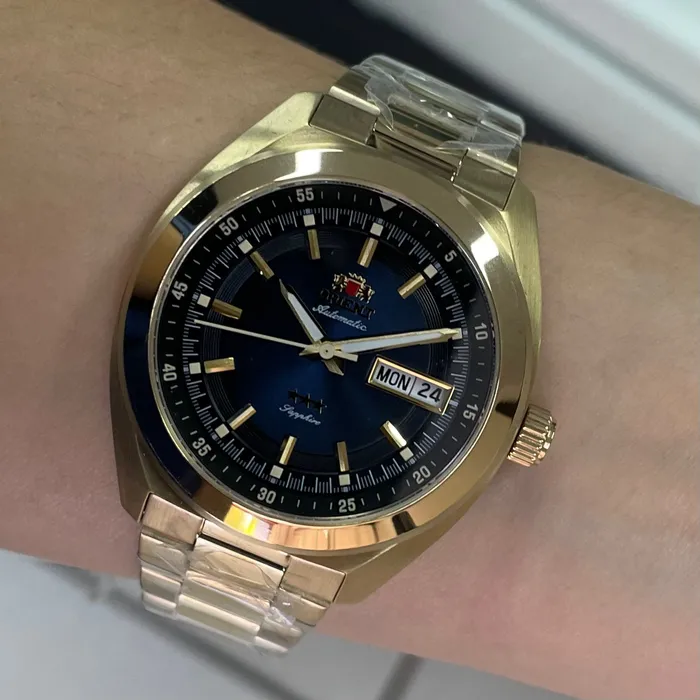 Orient 3 Estrelas Automático Heritage YN6GG002 Azul