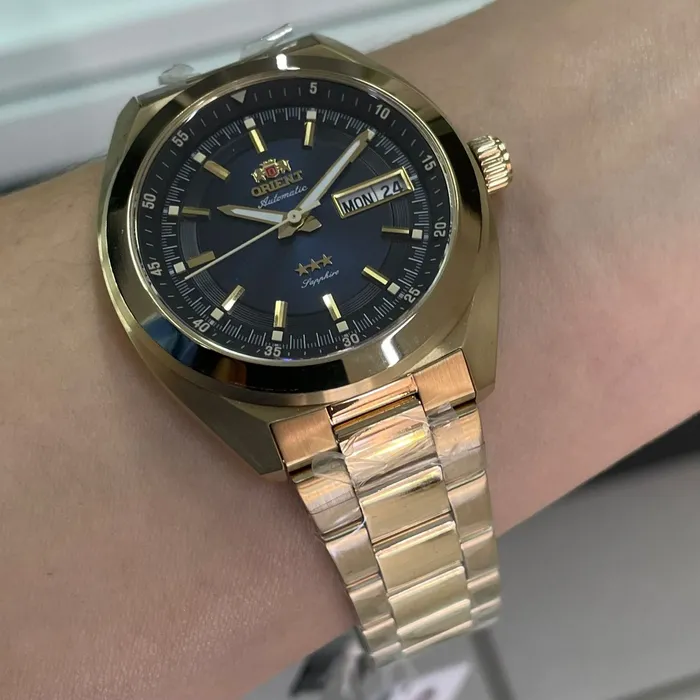 Orient 3 Estrelas Automático Heritage YN6GG002 Azul