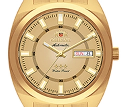 Orient 3 Estrelas Automático Heritage Dourado YN6GG005 Dourado - imagem 2