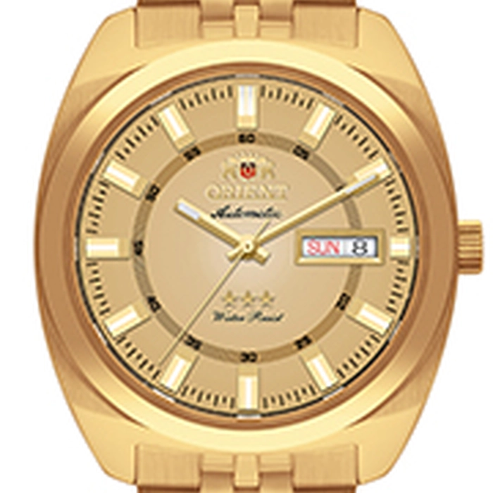 Orient 3 Estrelas Automático Heritage Dourado YN6GG005 Dourado