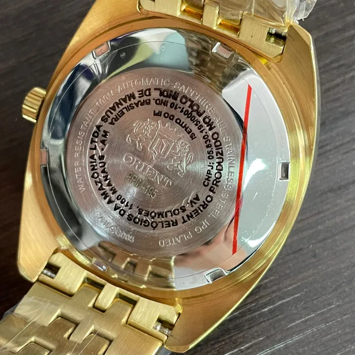 Orient 3 Estrelas Automático Heritage Dourado YN6GG005 Dourado