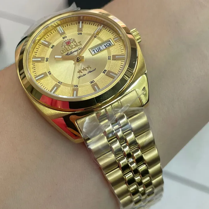Orient 3 Estrelas Automático Heritage Dourado YN6GG005 Dourado