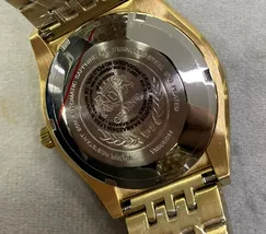 Orient 3 Estrelas Automático Heritage Dourado YN6GG014 verde - imagem 8