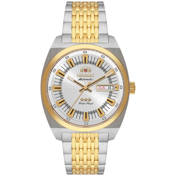 Orient 3 Estrelas Automático Heritage Misto YN6MM018 prata