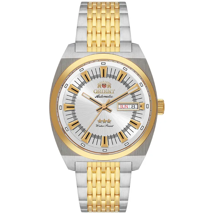 Orient 3 Estrelas Automático Heritage Misto YN6MM018 Prata