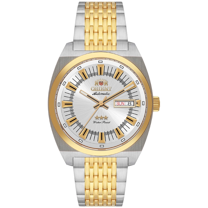 Orient 3 Estrelas Automático Heritage Misto YN6MM018 Prata