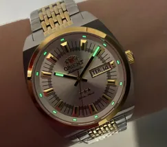 Orient 3 Estrelas Automático Heritage Misto YN6MM018 Prata - imagem 6