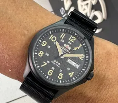 Orient 3 Estrelas Automático Sports Land IPBlack YN6PN007 Preto - imagem 1