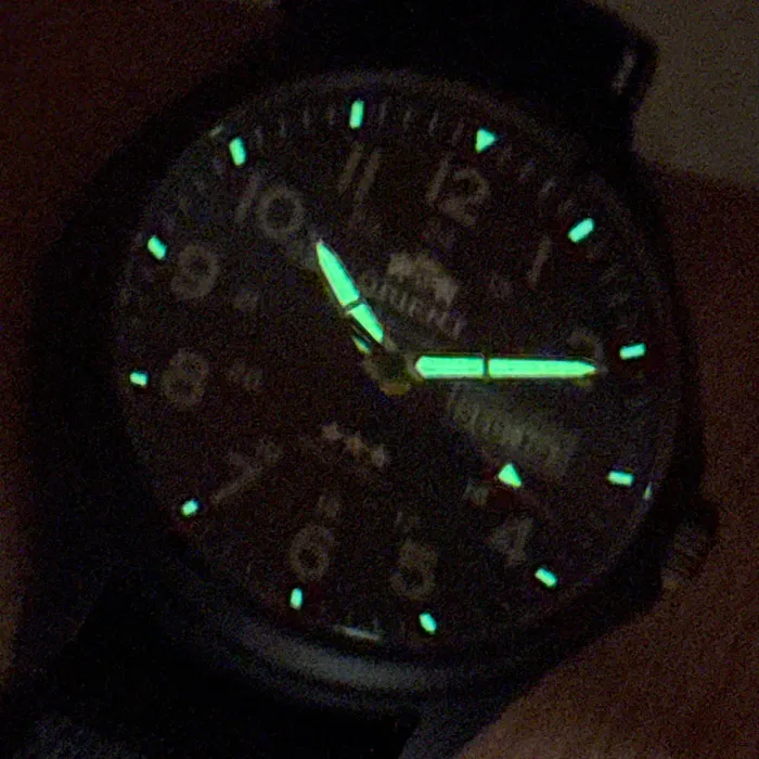 Orient 3 Estrelas Automático Sports Land IPBlack YN6PN007 Preto