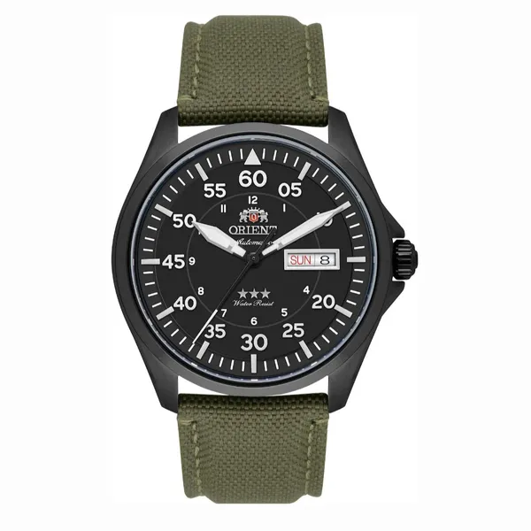 Orient 3 Estrelas Automático Sports Air IPBlack YN6PN009 preto