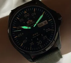 Orient 3 Estrelas Automático Sports Air IPBlack YN6PN009 preto - imagem 7