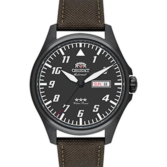 Orient 3 Estrelas Automático Sports Air IPBlack YN6PN010 preto
