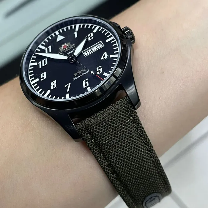 Orient 3 Estrelas Automático Sports Air IPBlack YN6PN010 preto