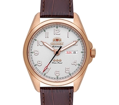 Orient 3 Estrelas Automático Elegance Rose Gold YN6RC006 Branco - imagem 2