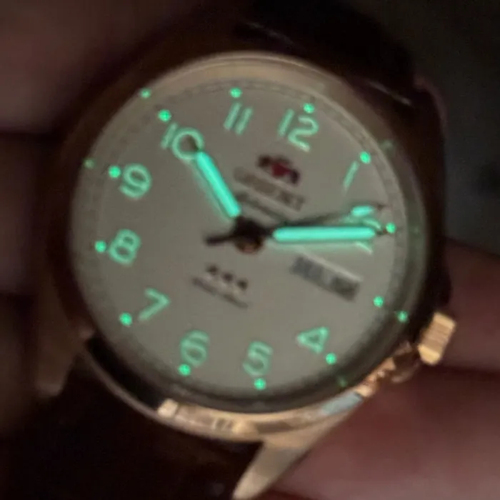 Orient 3 Estrelas Automático Elegance Rose Gold YN6RC006 Branco