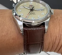 Orient 3 Estrelas Automático Elegance YN6SC006 Champanhe - imagem 6