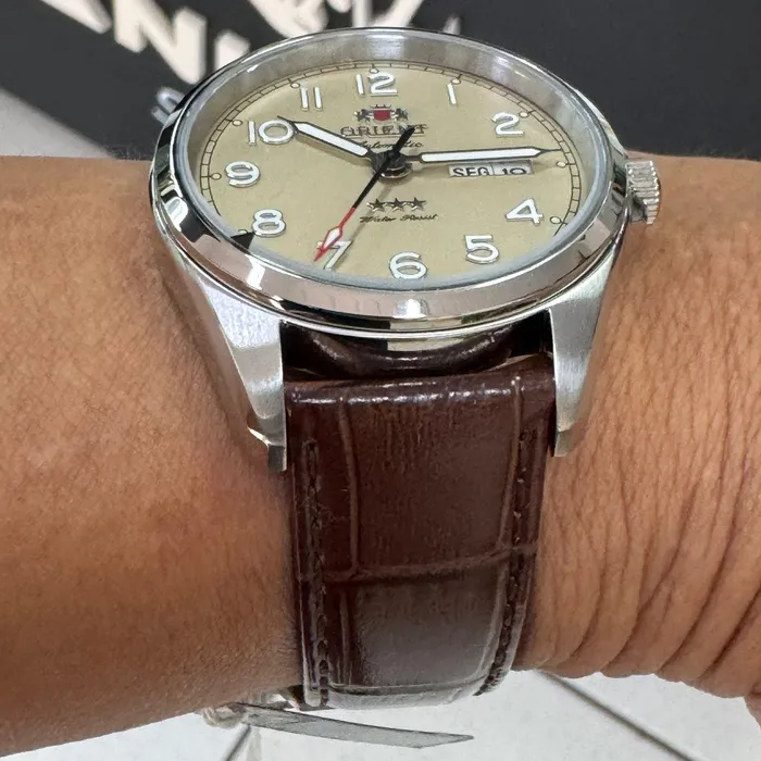 Relógio Orient Automático Elegance YN6SC006 Champanhe | Taniguchi Relógios