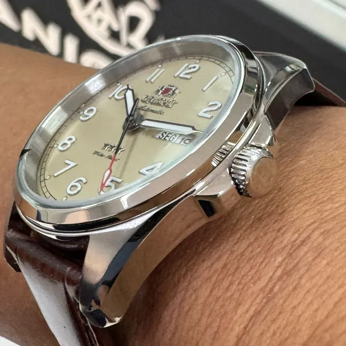 Relógio Orient Automático Elegance YN6SC006 Champanhe | Taniguchi Relógios