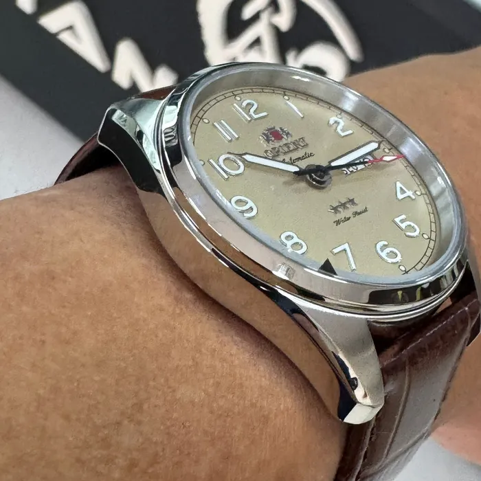 Relógio Orient Automático Elegance YN6SC006 Champanhe | Taniguchi Relógios