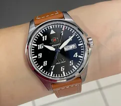 Orient 3 Estrelas Automático Sports Air Pilot YN6SC010 preto - imagem 6