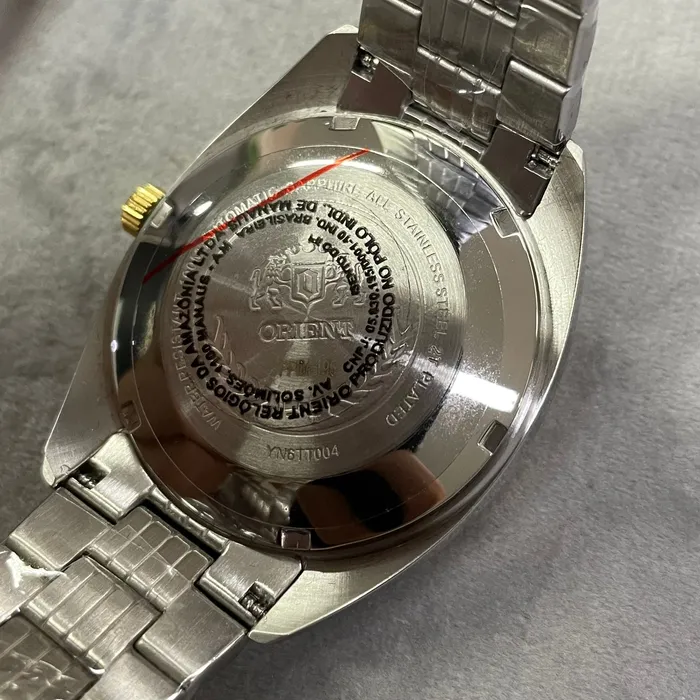 Orient 3 Estrelas Automático Heritage Dourado YN6TT004 Azul