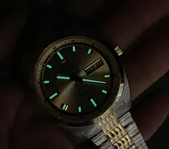 Orient 3 Estrelas Automático Heritage Dourado YN6TT004 Azul - imagem 7