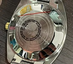 Orient 3 Estrelas Automático Heritage Dourado YN6TT004 Azul - imagem 8