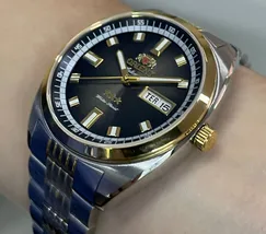 Orient 3 Estrelas Automático Heritage Dourado YN6TT004 Preto - imagem 4