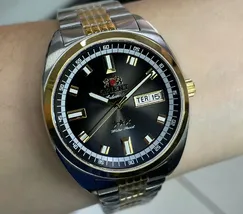 Orient 3 Estrelas Automático Heritage Dourado YN6TT004 Preto - imagem 6