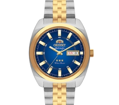 Orient 3 Estrelas Automático Heritage Dourado YN6TT005 Azul - imagem 2