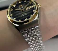 Orient 3 Estrelas Automático Heritage Misto YN6TT014 Preto - imagem 5