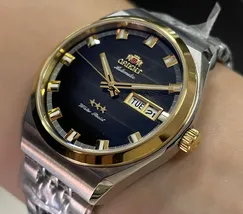 Orient 3 Estrelas Automático Heritage Misto YN6TT014 Preto - imagem 3