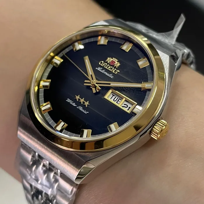 Orient 3 Estrelas Automático Heritage Misto YN6TT014 Preto