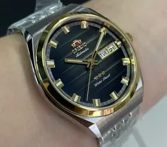 Orient 3 Estrelas Automático Heritage Misto YN6TT014 Preto - imagem 4